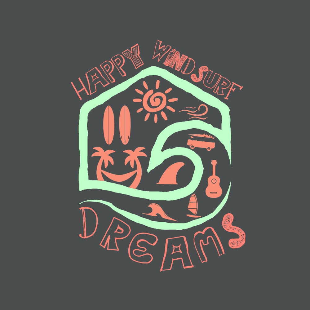 HappyWindsurf Dreams - 5 colors 